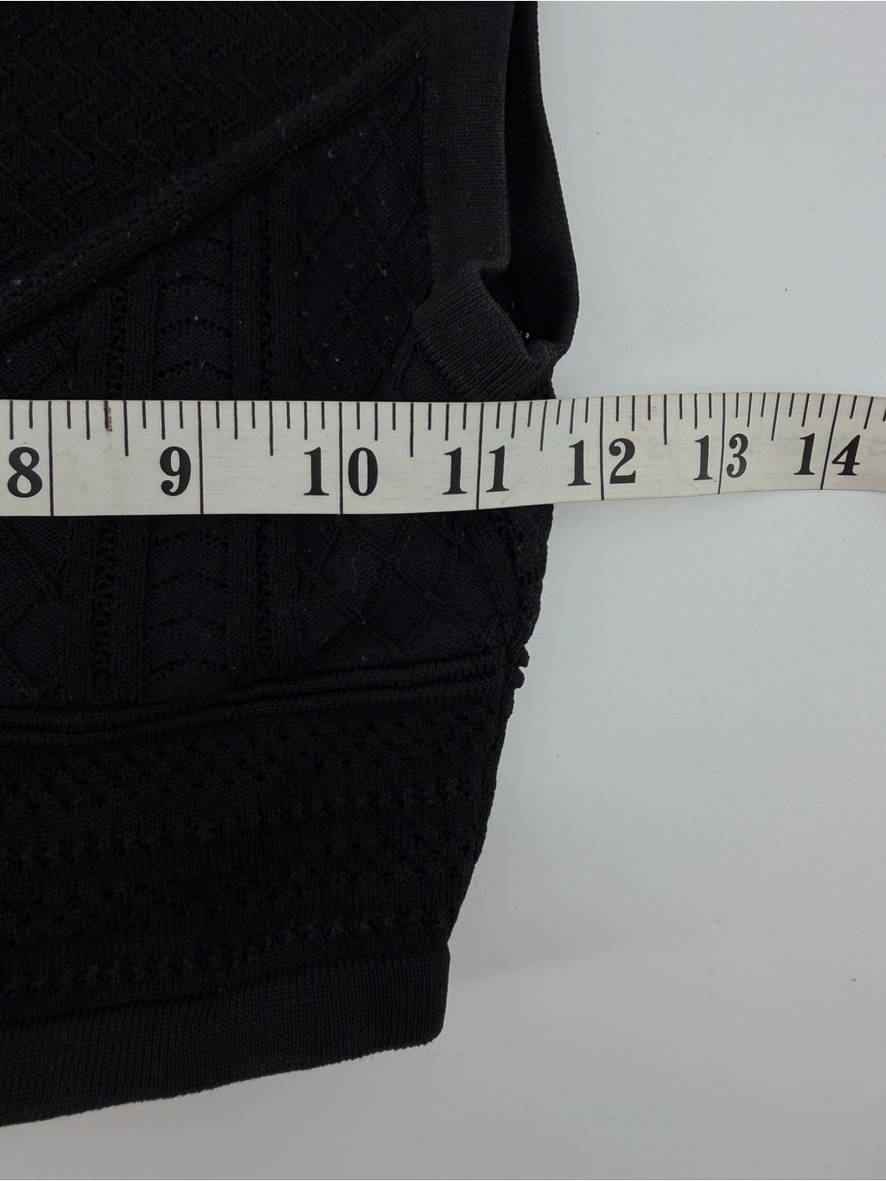 Babaton Aritzia Black Mixed Knit Cropped Sweater Vest Tank Top Size XS - Picture 4 of 4